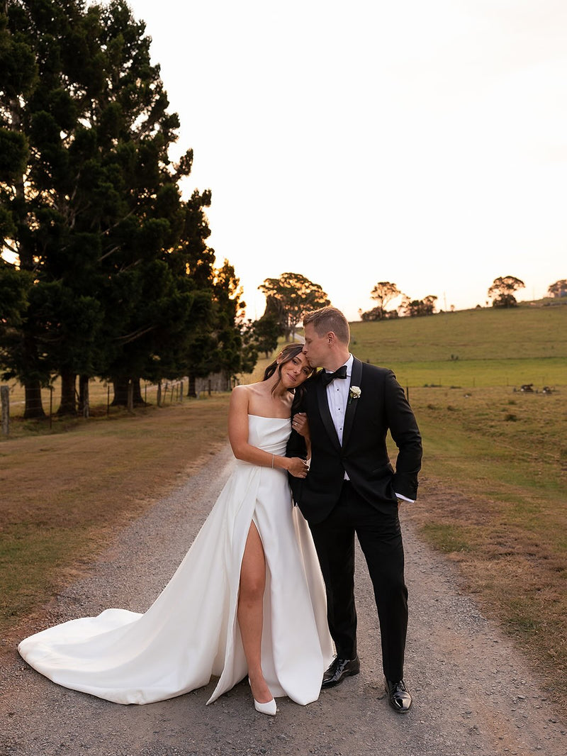 Golden Hour Romance: The Marion Gown at Rosewood Estate