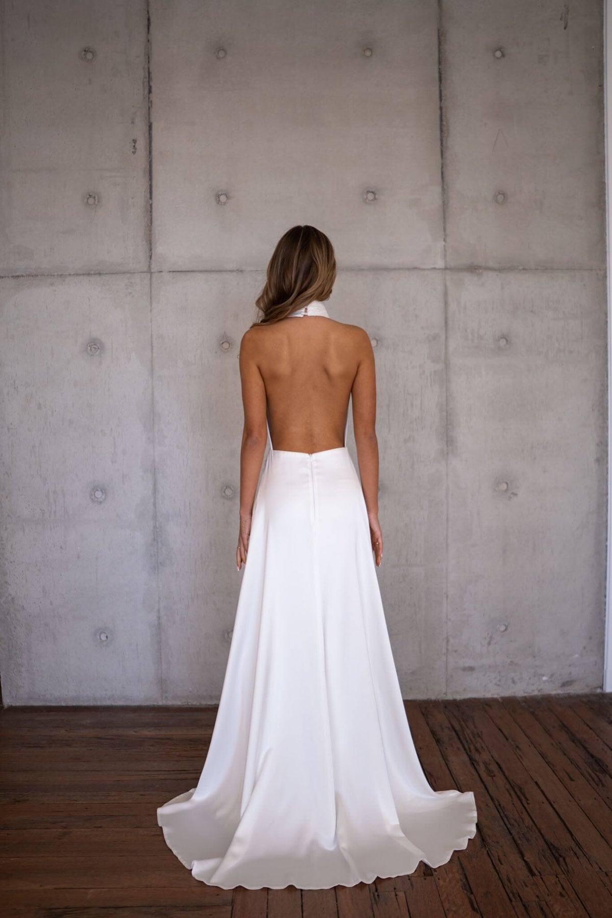 Angelina Satin Wedding Dress Sydney | Affordable Bridal Gown NB LUXE Angelina Satin Wedding Dress Sydney | Affordable Bridal Gown NB LUXE