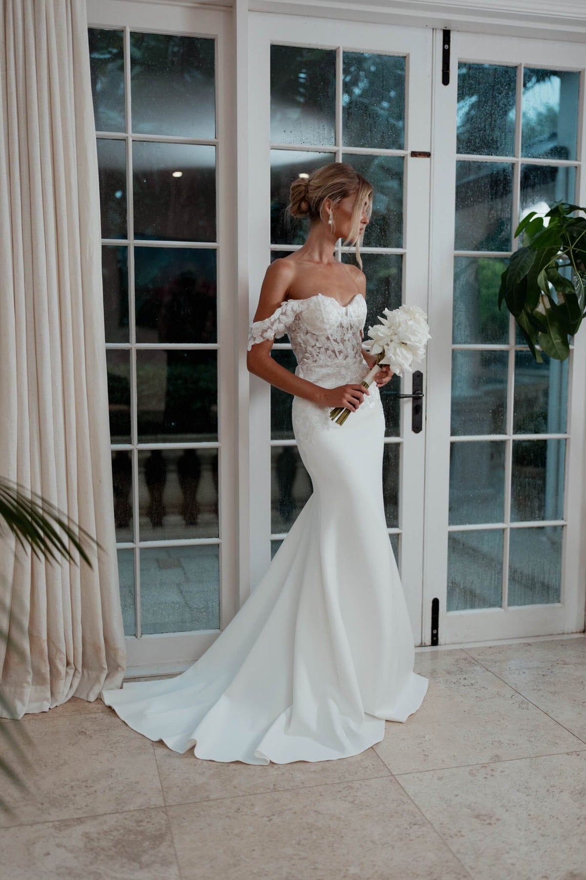 Annabelle Off-Shoulder Gown - Ivory NB LUXE Annabelle Off-Shoulder Gown - Ivory NB LUXE
