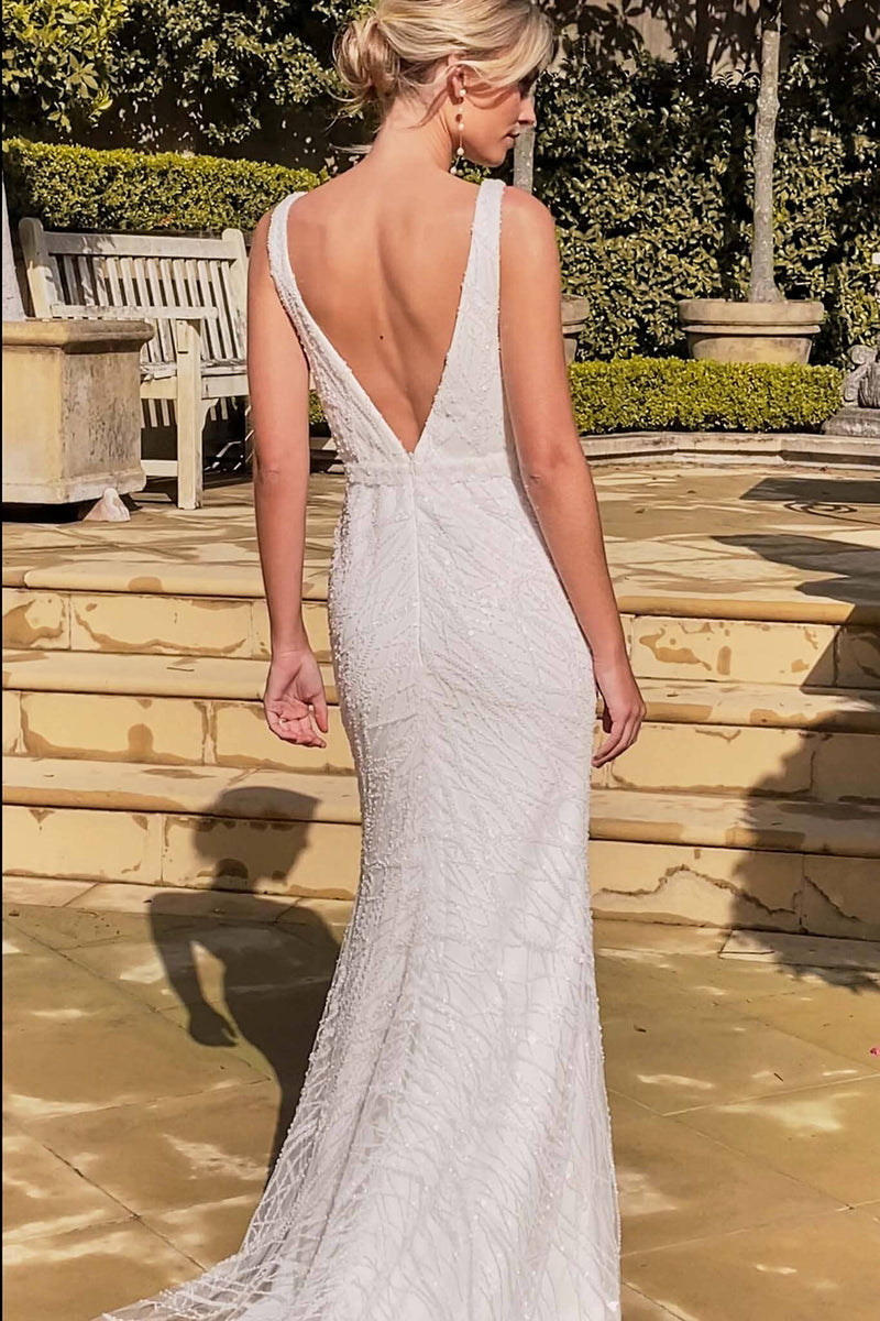 KALANI Embellished Gown - Ivory S KALANI Embellished Gown - Ivory S