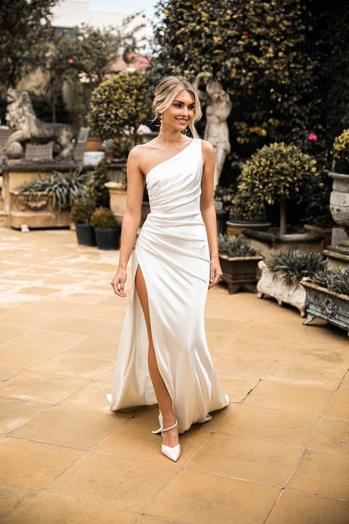 Kendra Luxe Stretch Satin Gown