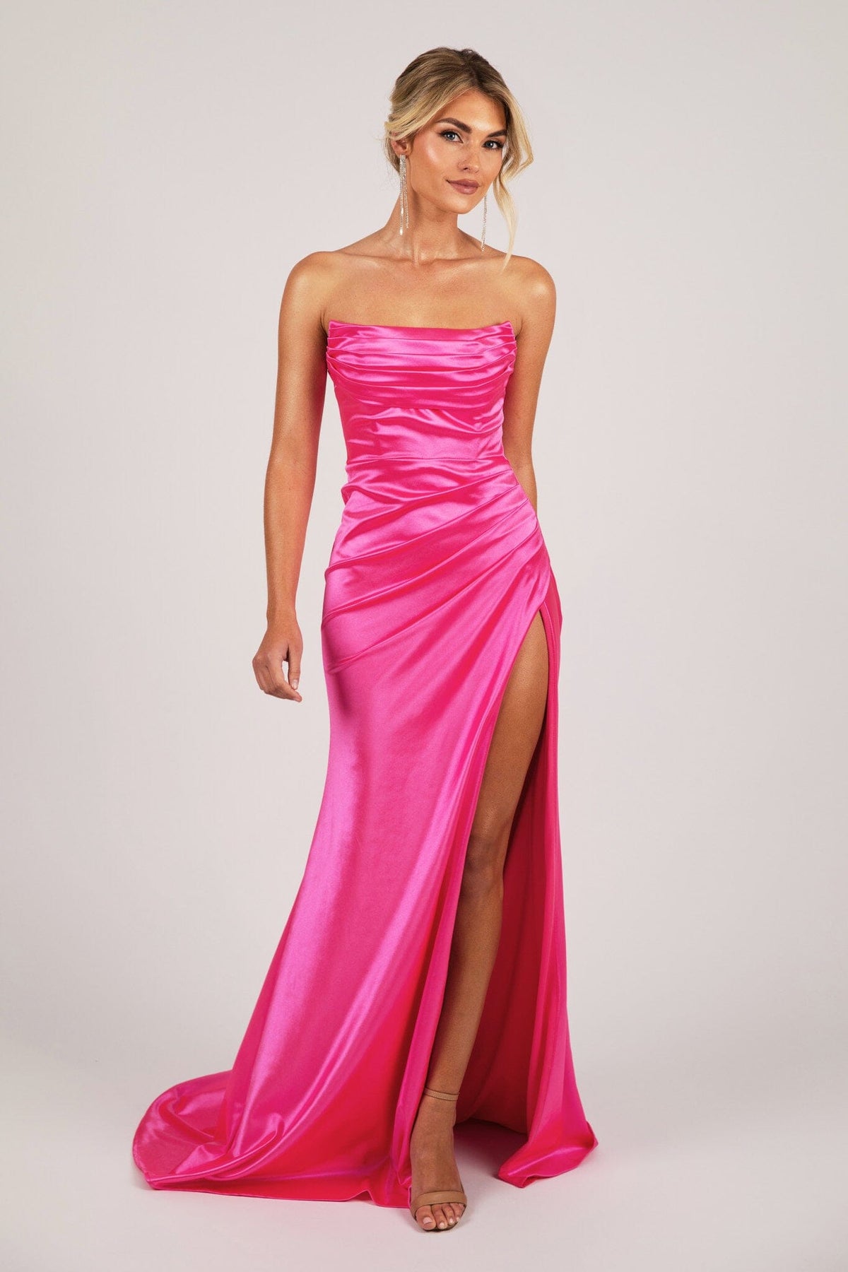 Zaria Gown - Hot Pink NB LUXE Zaria Gown - Hot Pink NB LUXE