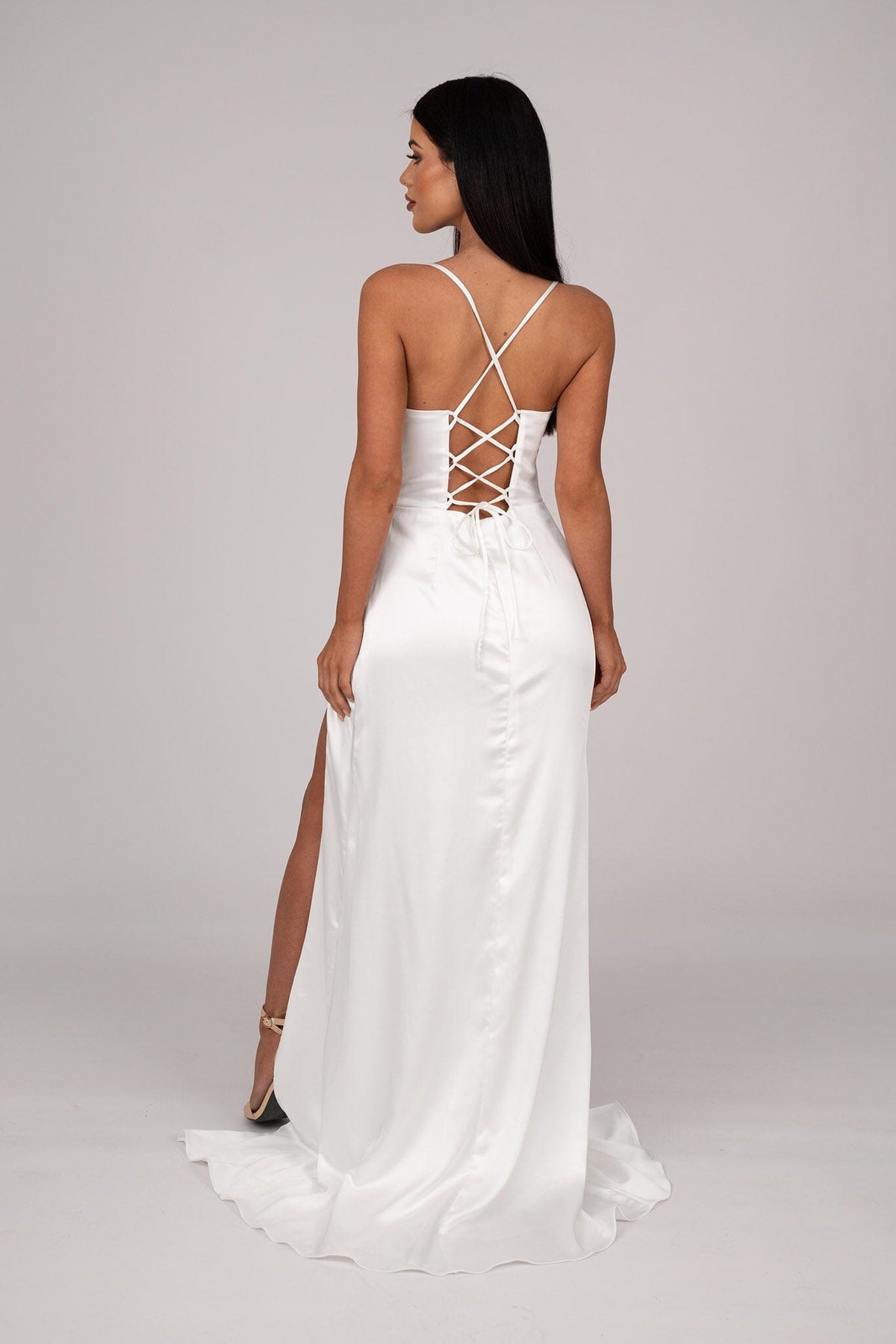 AYANA Corset Satin Gown - Ivory 4XL AYANA Corset Satin Gown - Ivory 4XL