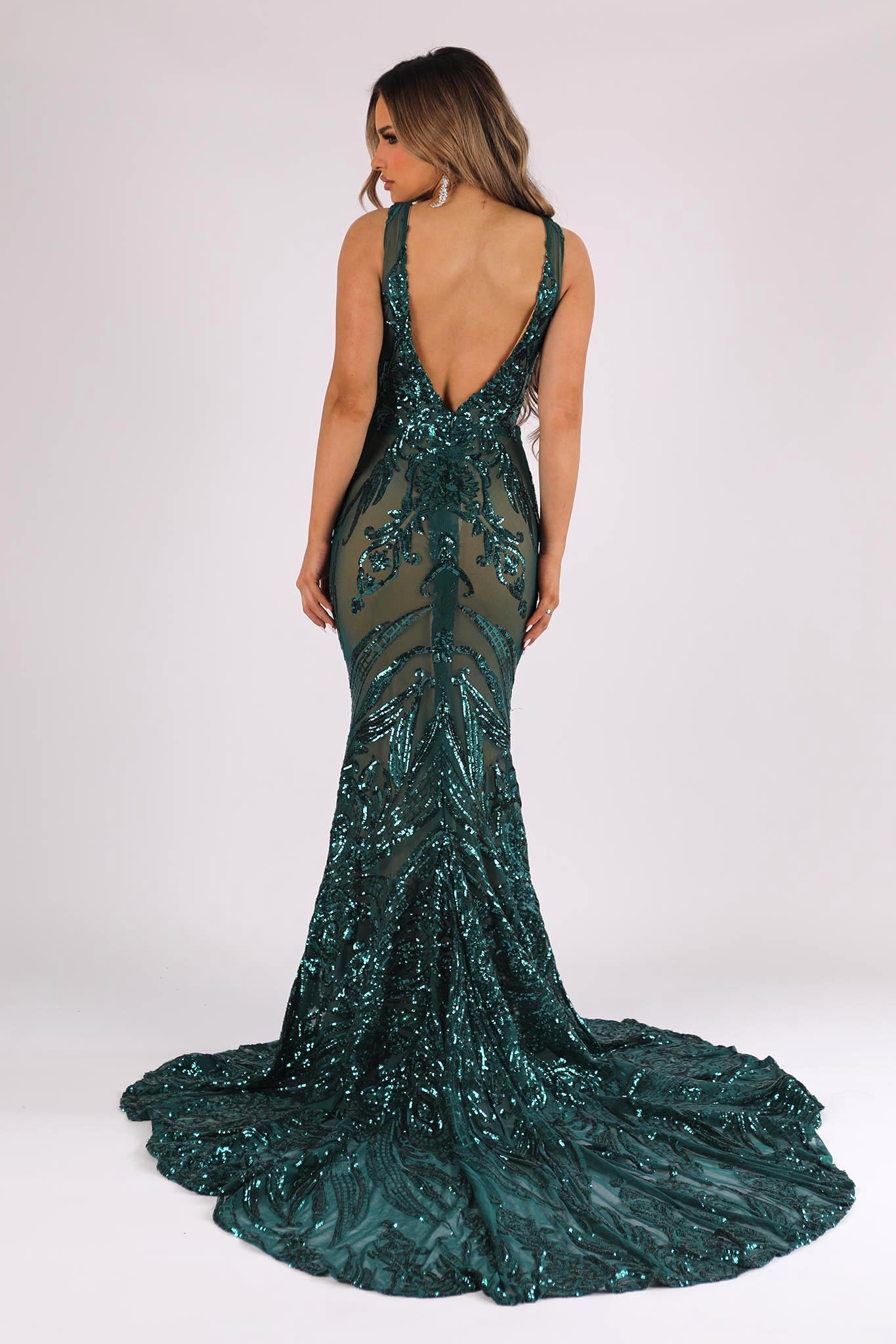 Adeline - Emerald/Nude | Nbluxe Bridal & Prom Dresses US Store – NBLUXE