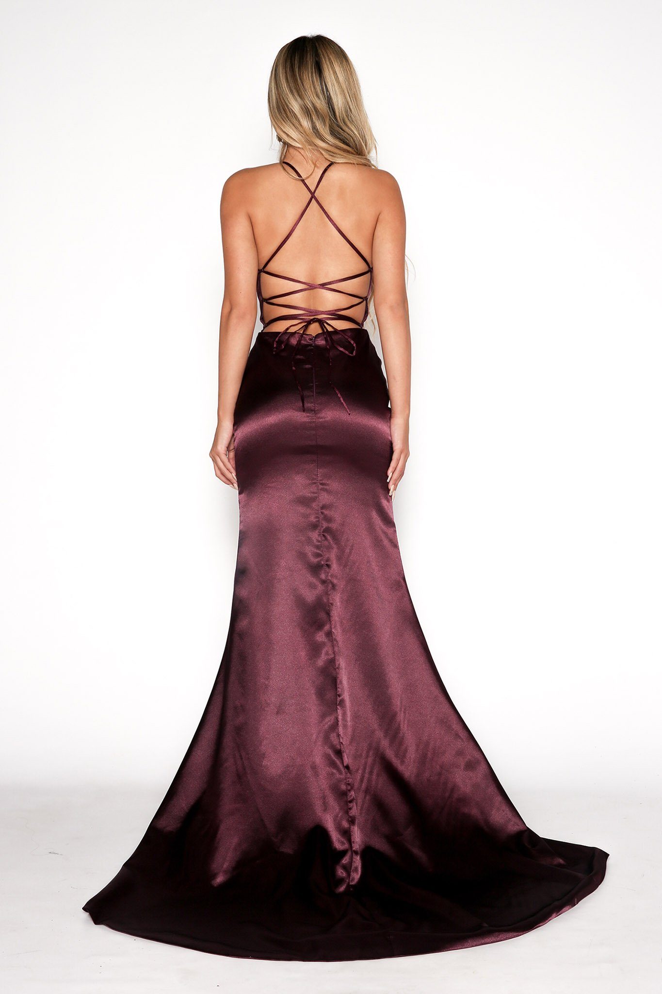 Plum hotsell formal gowns