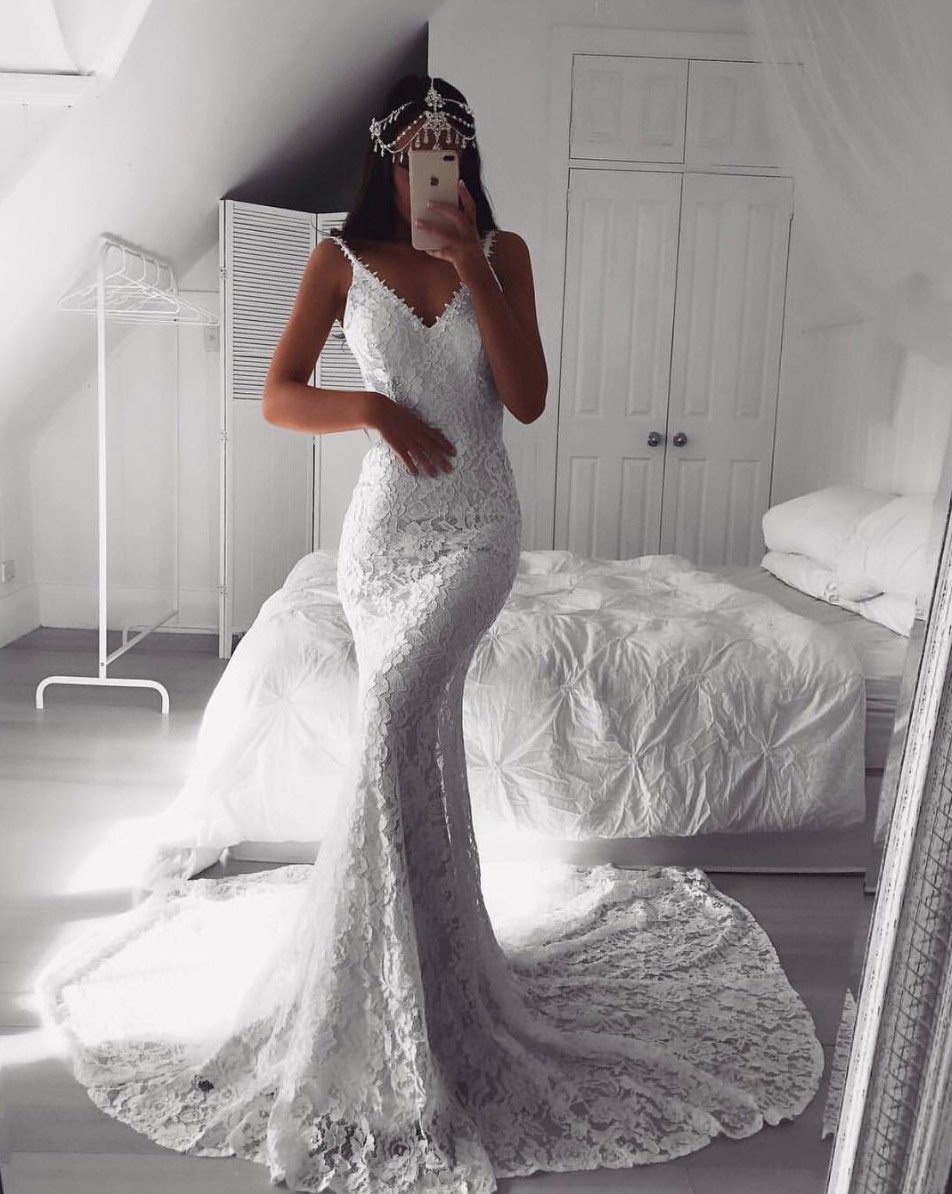 Fiona lace 2025 trumpet dress