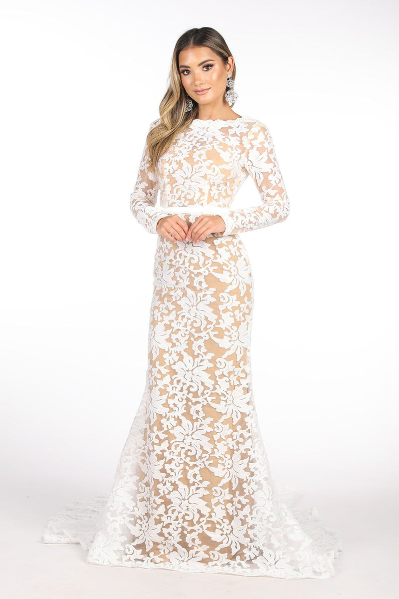 Frances Long Sleeve Gown