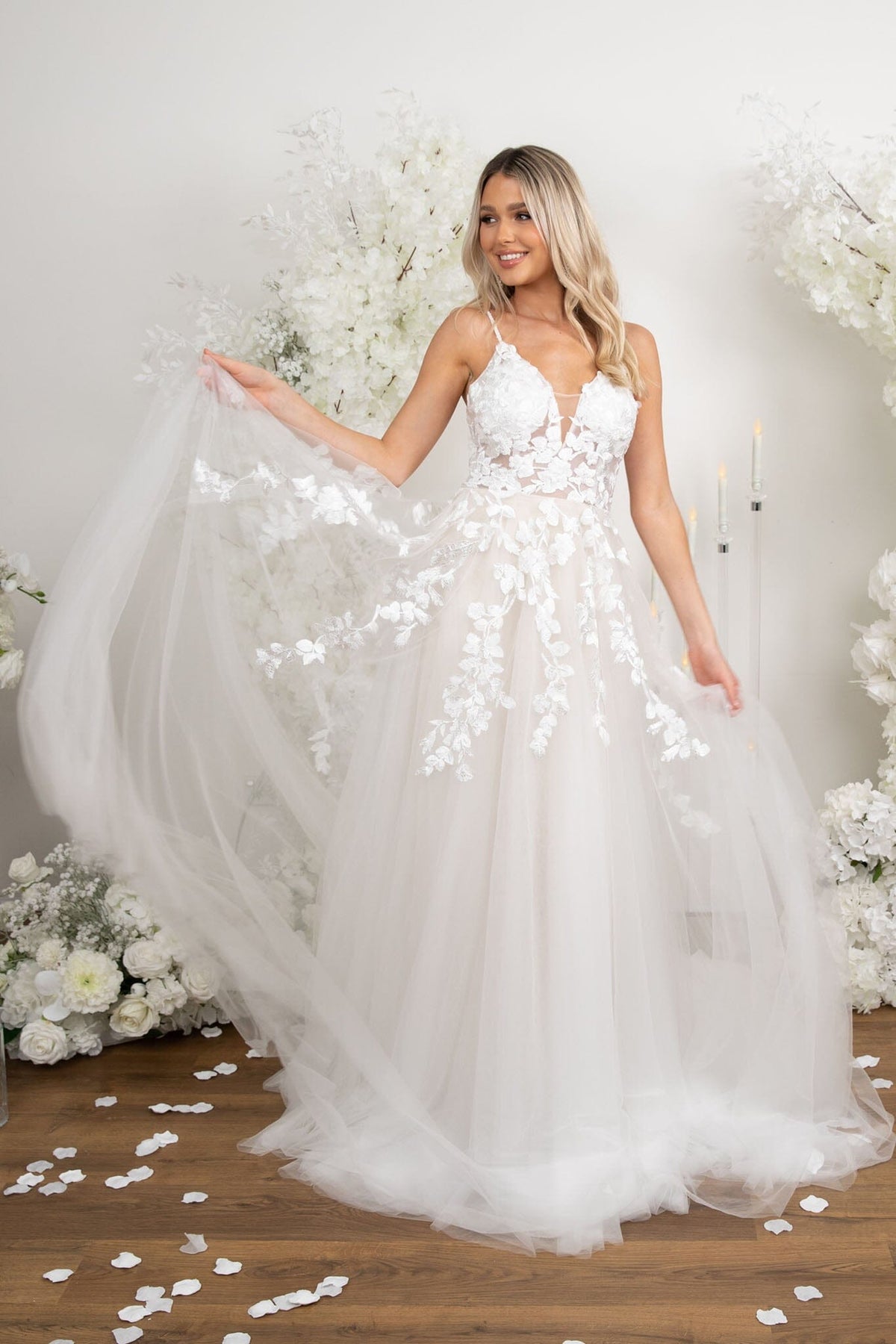 IRENE Gown in Ivory/Champagne NB LUXE IRENE Gown in Ivory/Champagne NB LUXE