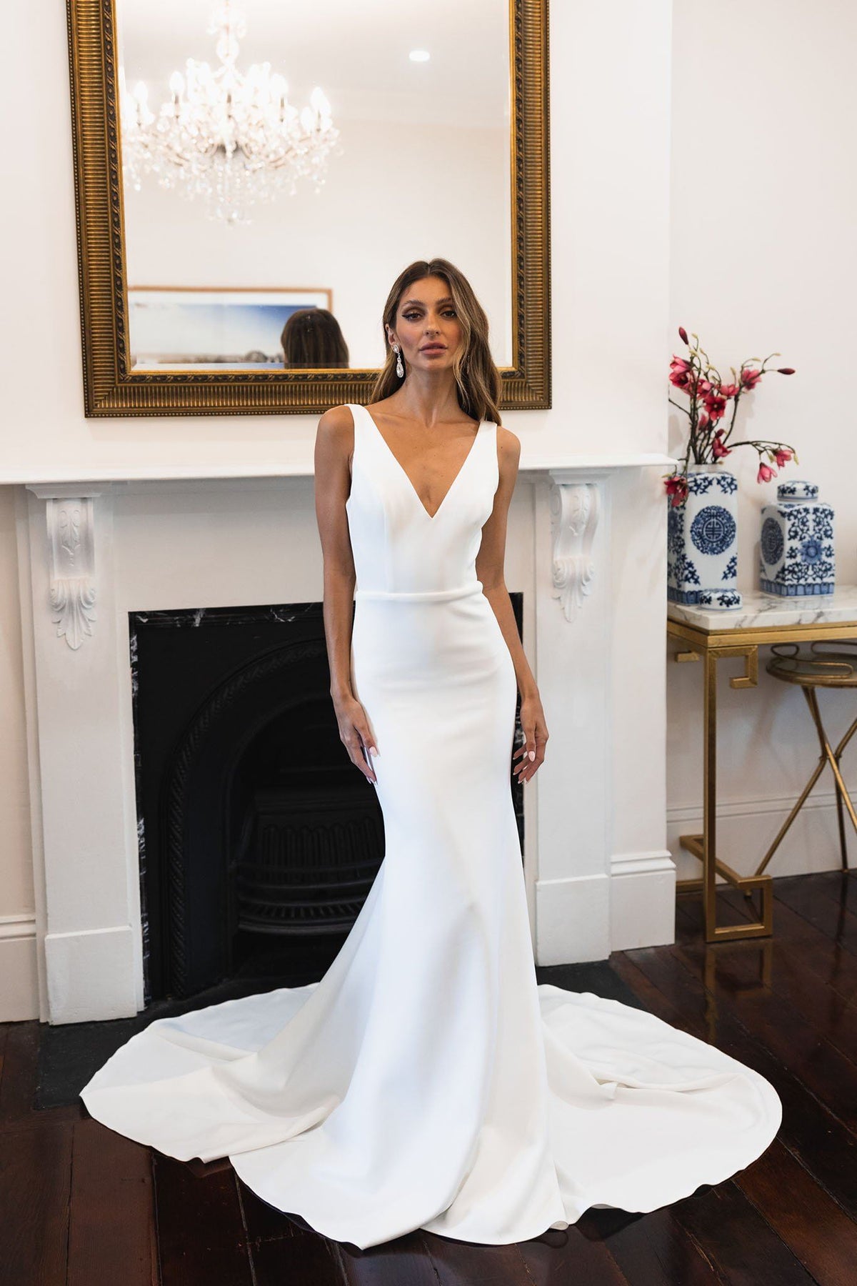 Kalani Crepe Gown - Ivory NB LUXE Kalani Crepe Gown - Ivory NB LUXE
