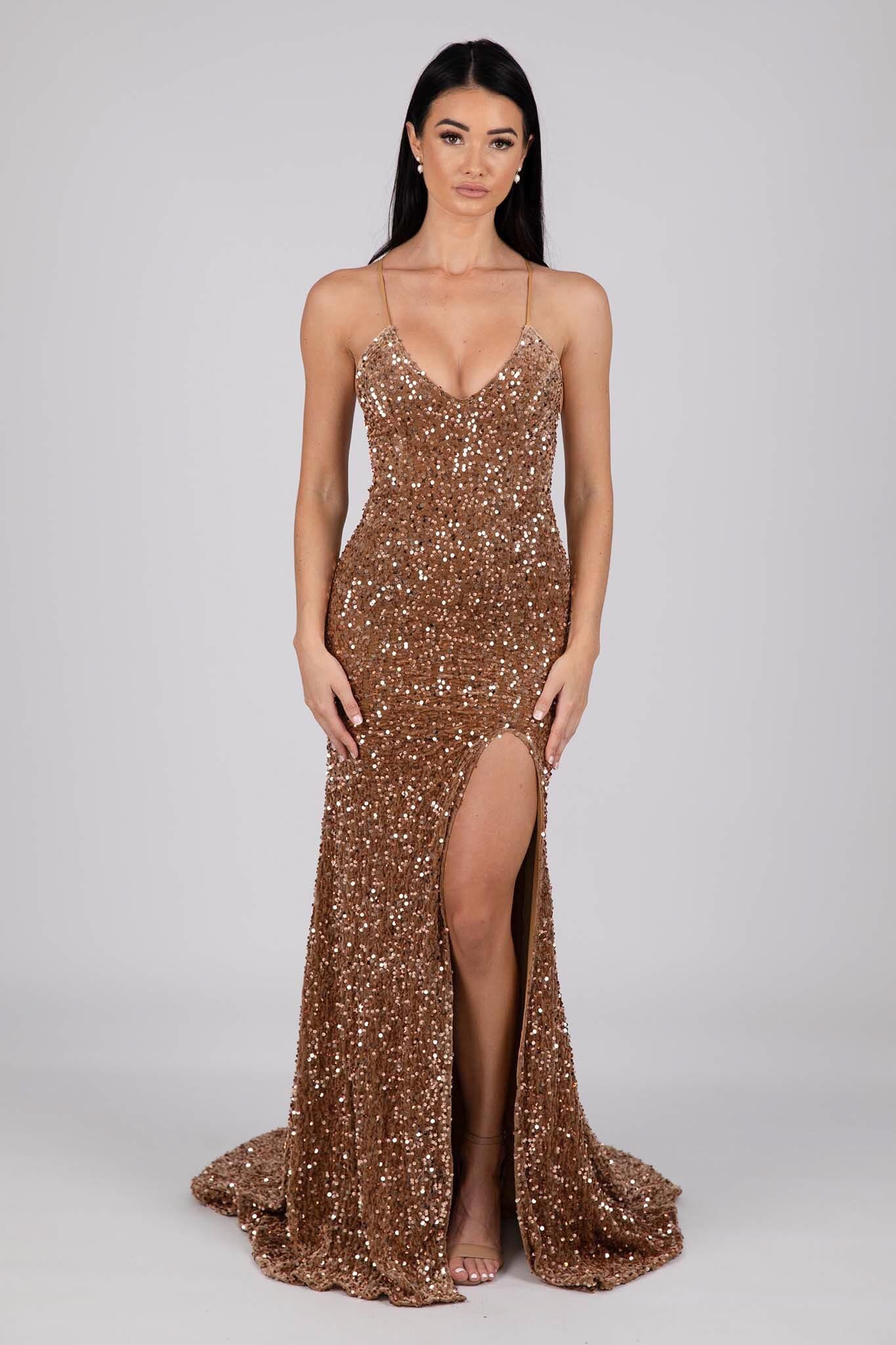 Principles bronze sequin clearance dress